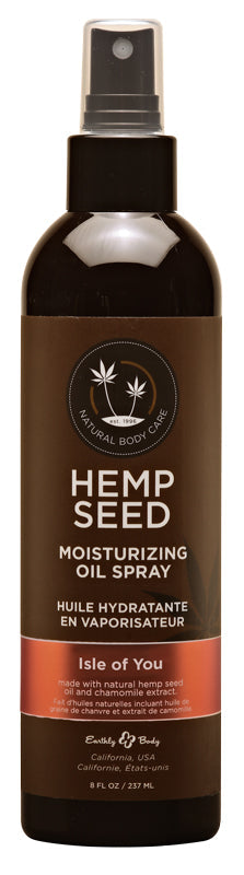 Earthly Body Hemp Seed Moisturizing Oil Spray Isle of You - 8 oz / 237 ml
