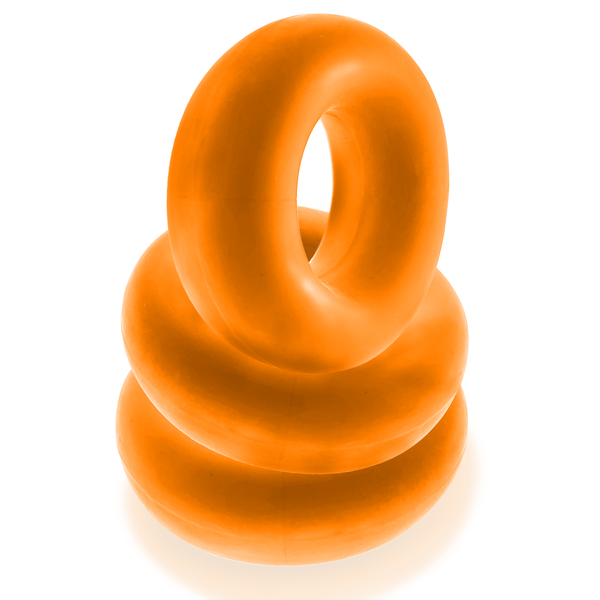 Oxballs FAT WILLY 3-pack Jumbo Cockrings - ORANGE