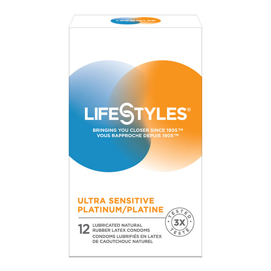 Lifestyles Ultra Sensitive Platinum Condom 12 Pack