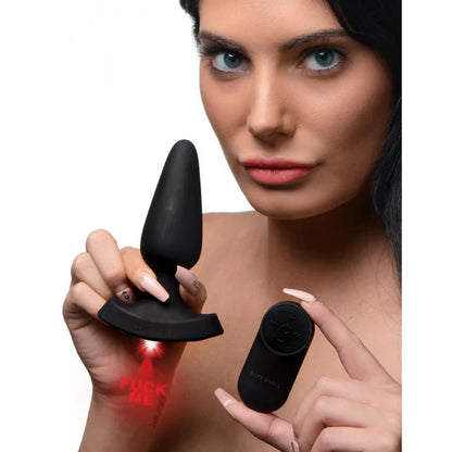 Laser Fuck Me Medium Anal Plug with Remote Control