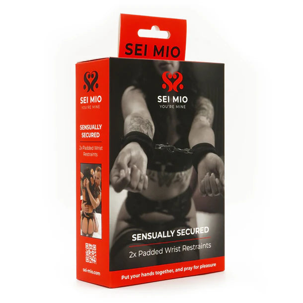 SEI MIO Sensually Secured Padded Wrist Restraints