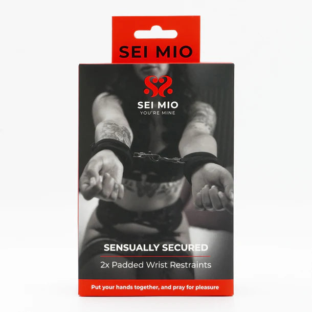 SEI MIO Sensually Secured Padded Wrist Restraints