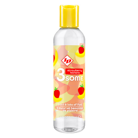ID 3some Strawberry Banana Lube 4 oz