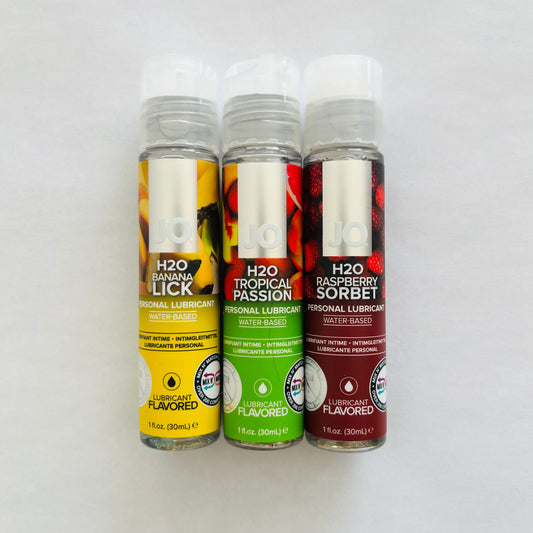 3 Bottles JO H2O Water Based Flavored Lubricant 3*1 oz