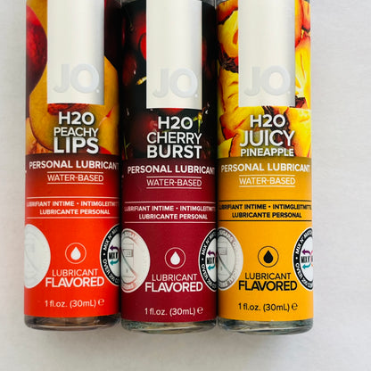3 Bottles JO H2O Water Based Flavored Lubricant 3*1 oz