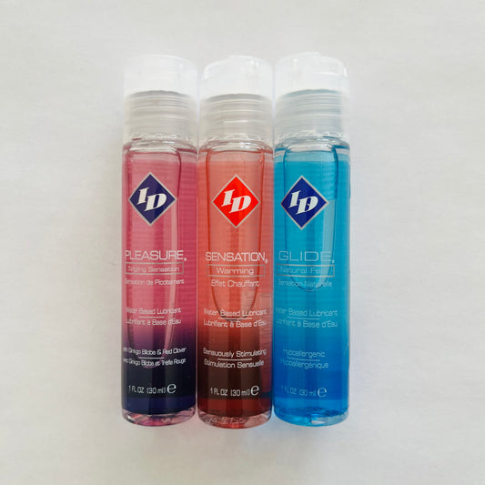 3 Bottles ID Water Based Lube 3*1 oz