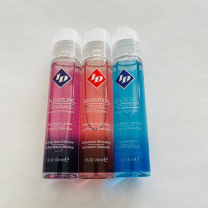 3 Bottles ID Water Based Lube 3*1 oz