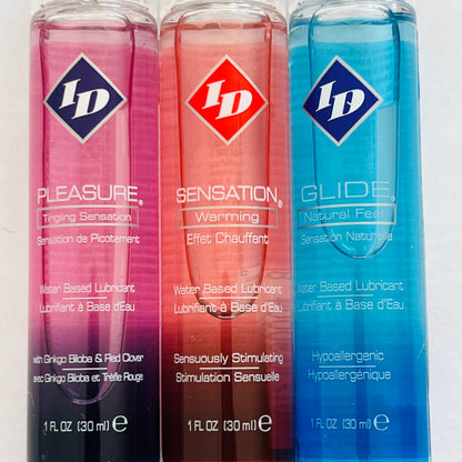3 Bottles ID Water Based Lube 3*1 oz