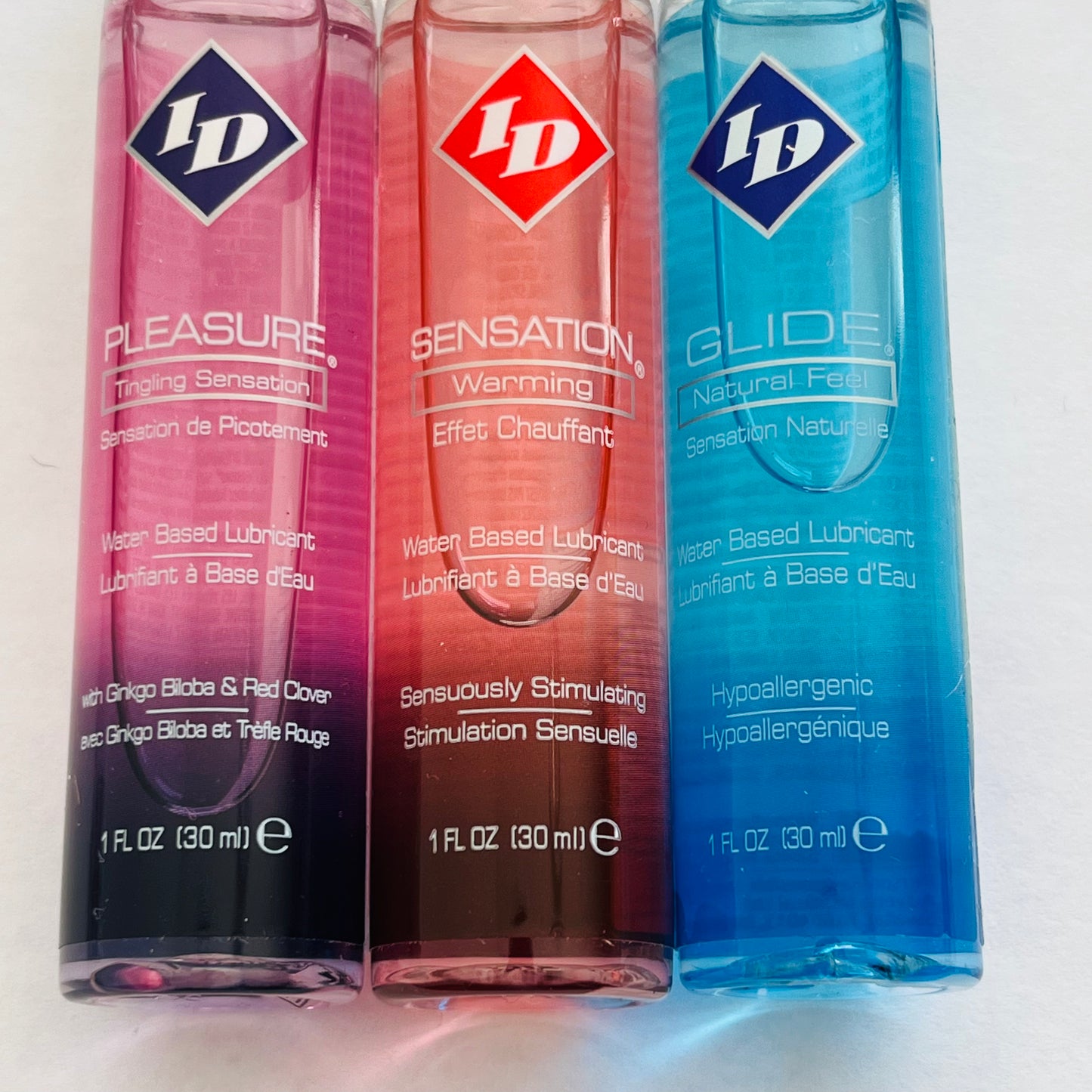 3 Bottles ID Water Based Lube 3*1 oz