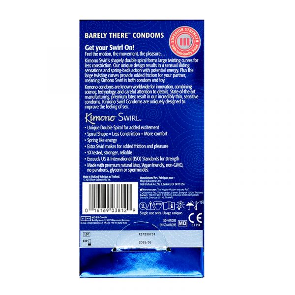 Kimono Swirl Condom 12 Pack