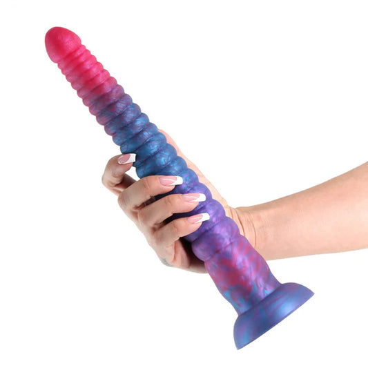 Colours Stacked Dildo 12" - Pink/Blue