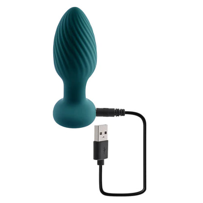 Playboy Spinning Tail Teaser Vibrating Butt Plug