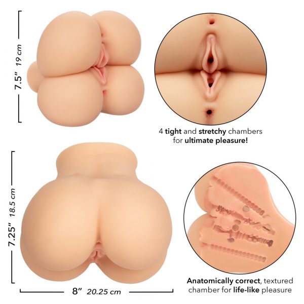 CalExotics Stroke It Double Fuck Ivory 7 lbs