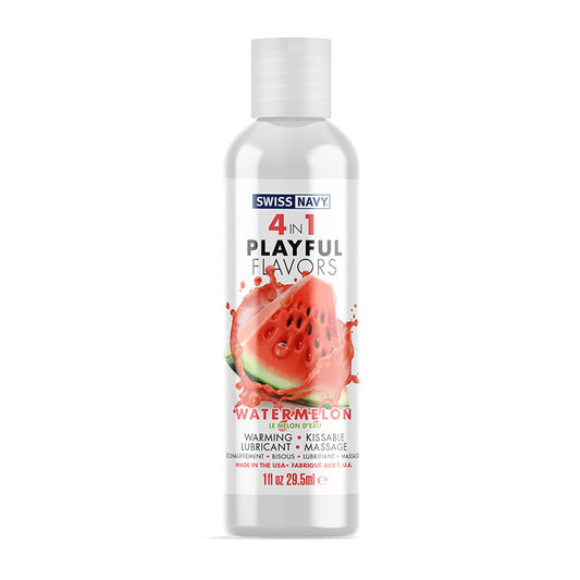 Swiss Navy Playful Flavors Watermelon  4 in 1  Lube 1 oz