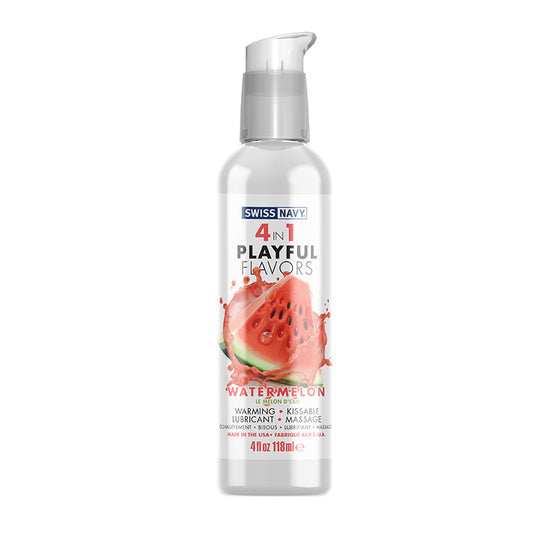 Swiss Navy Playful Flavors Watermelon  4 in 1 Lube 4 oz
