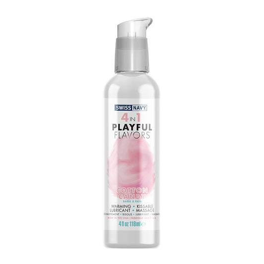 Swiss Navy Playful Flavors Cotton Candy 4 in 1 Lub 4 oz