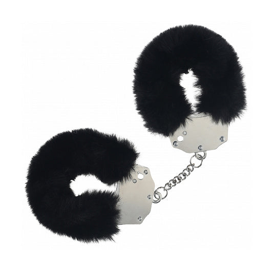 Shots Heavy-Duty Fluffy Cuffs Black