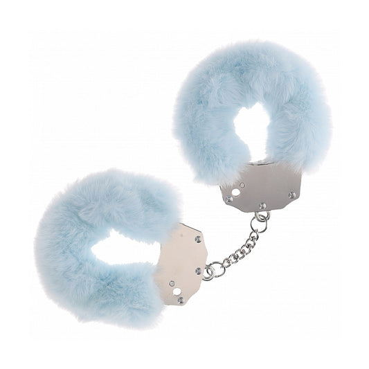 Shots Heavy-Duty Fluffy Cuffs Powder Blue