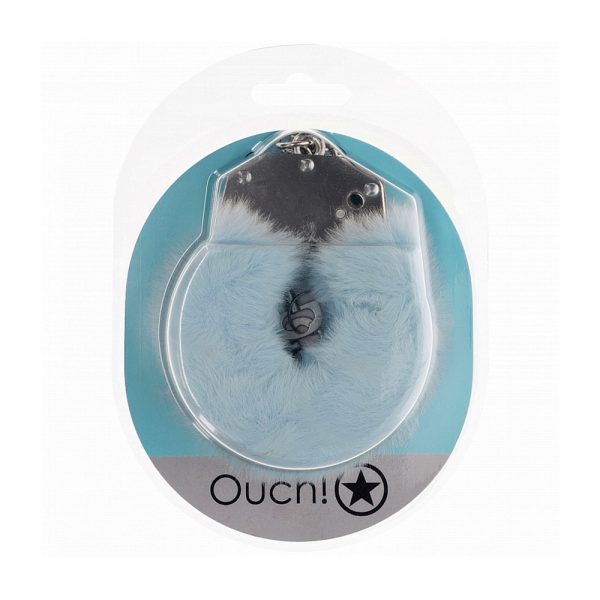 Shots Heavy-Duty Fluffy Cuffs Powder Blue