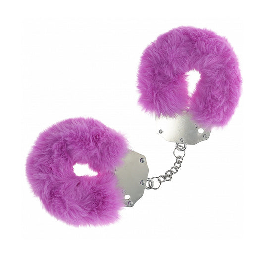 Shots Heavy-Duty Fluffy Cuffs Purple