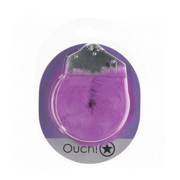 Shots Heavy-Duty Fluffy Cuffs Purple
