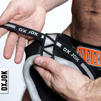 OXBALLS  BULGER  The Big Pouch Jock -  Black Iron - XXLarge