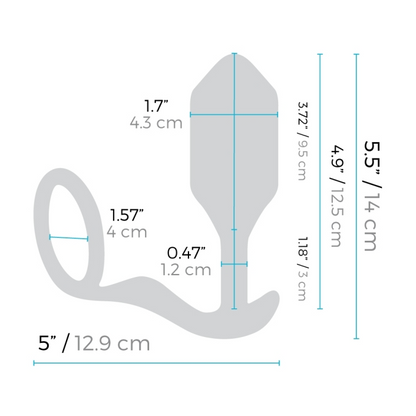 b-Vibe Vibrating Snug & Tug - XL - Black
