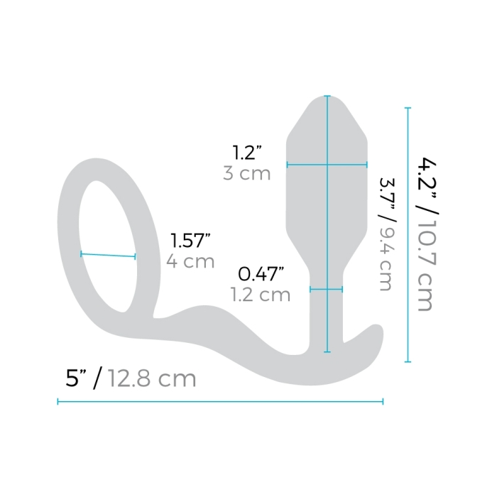 b-Vibe Vibrating Snug & Tug - Black