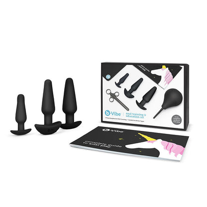 b-Vibe Anal Training Kit & Education Set - Black