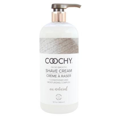 Coochy Shave Cream Au Natural - 32oz / 946mL
