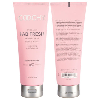 Coochy Oh So Lush Fab Fresh Intimate Wash - Peony Prowess - 7.2oz / 213mL