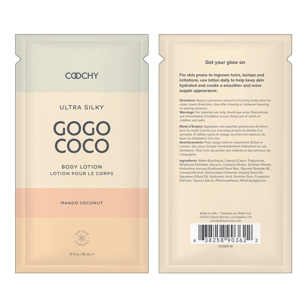 Coochy Ultra Silky Body Lotion Mango Coconut - 0.35oz / 10mL