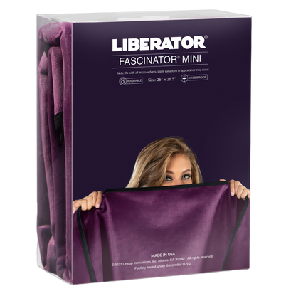 Liberator Fascinator Throw Mini - Grey Microvelvet