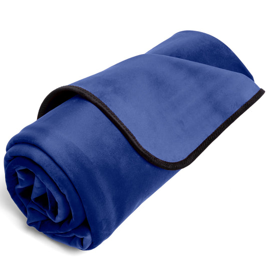 Liberator Fascinator Throw Royal - Blue Microvelvet - Regular Size