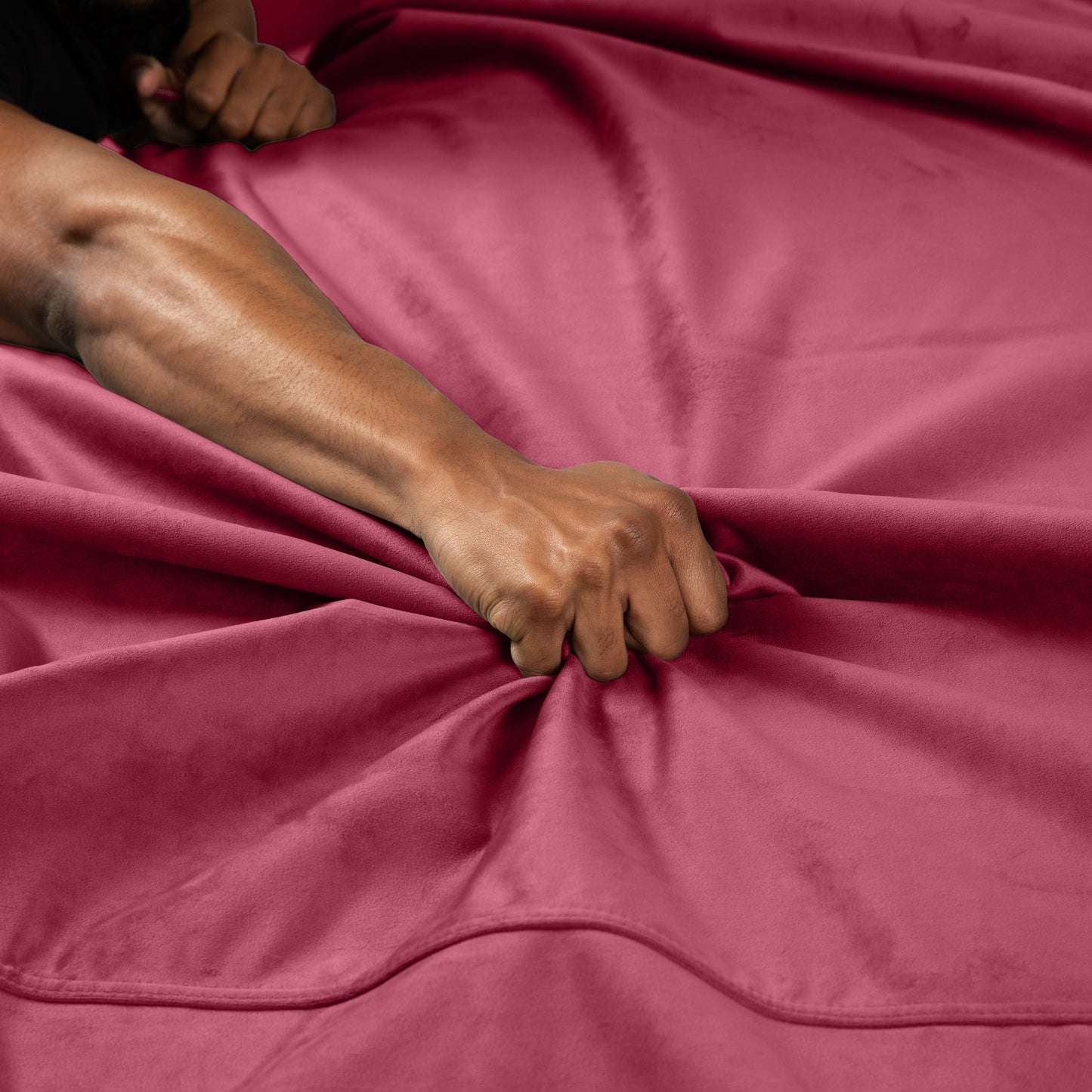 Liberator Fascinator Throw - Merlot Microvelvet - Travel Size