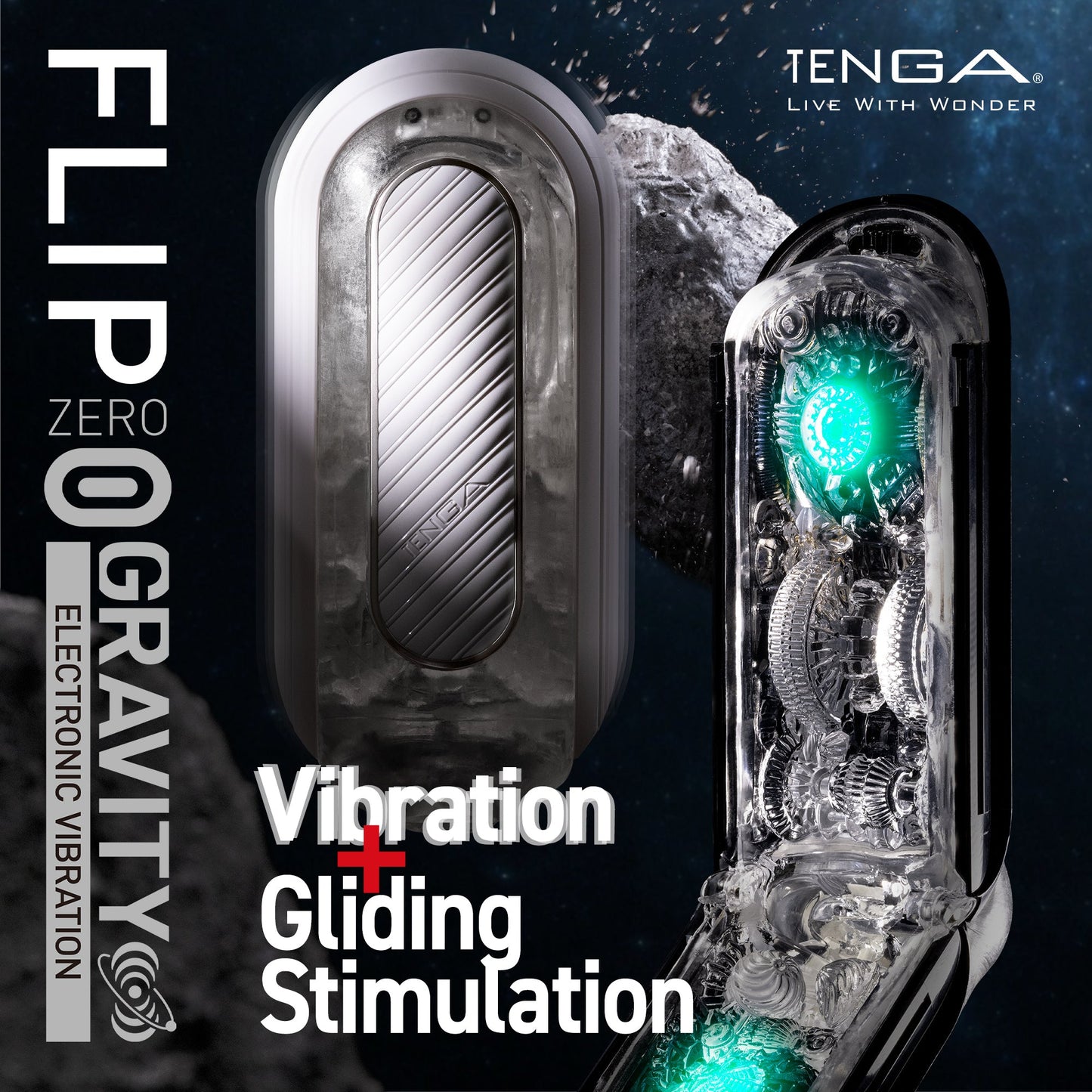 Tenga Flip Zero Gravity Electronic Vibration - White