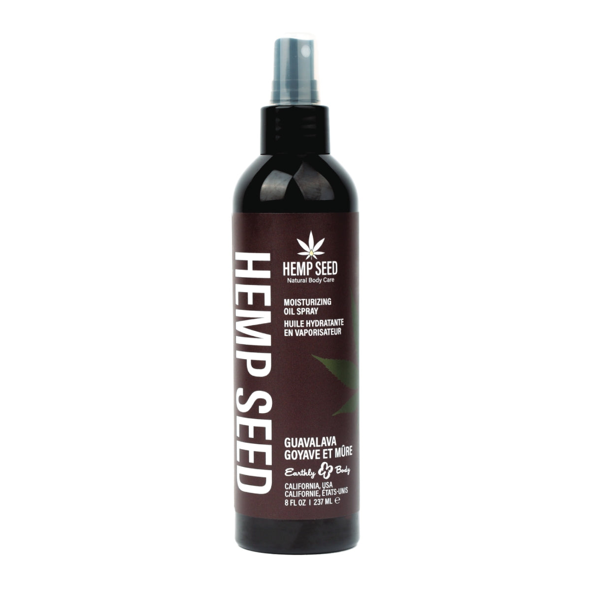 Earthly Body Hemp Seed Moisturizing Oil Spray Guavalava - 8 oz / 237 ml