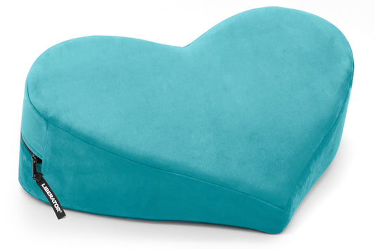 Liberator Heart Wedge - Teal Microvelvet