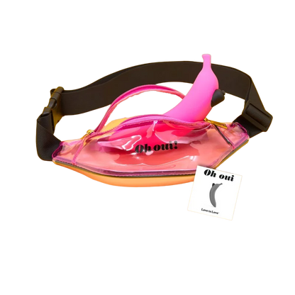 Love to Love Oh Oui Banana Vibrator - Danger Pink