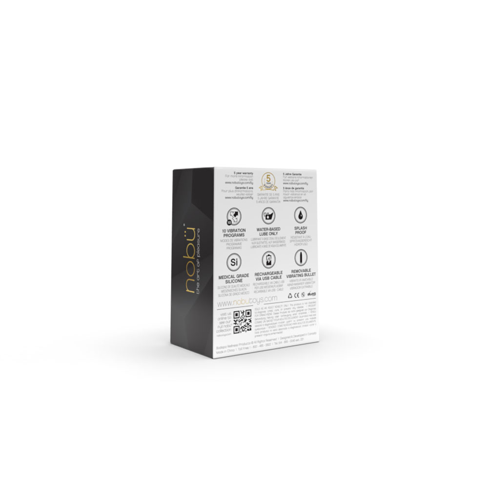 NOBÜ Onyx Rechargeable Cockring - BLACK