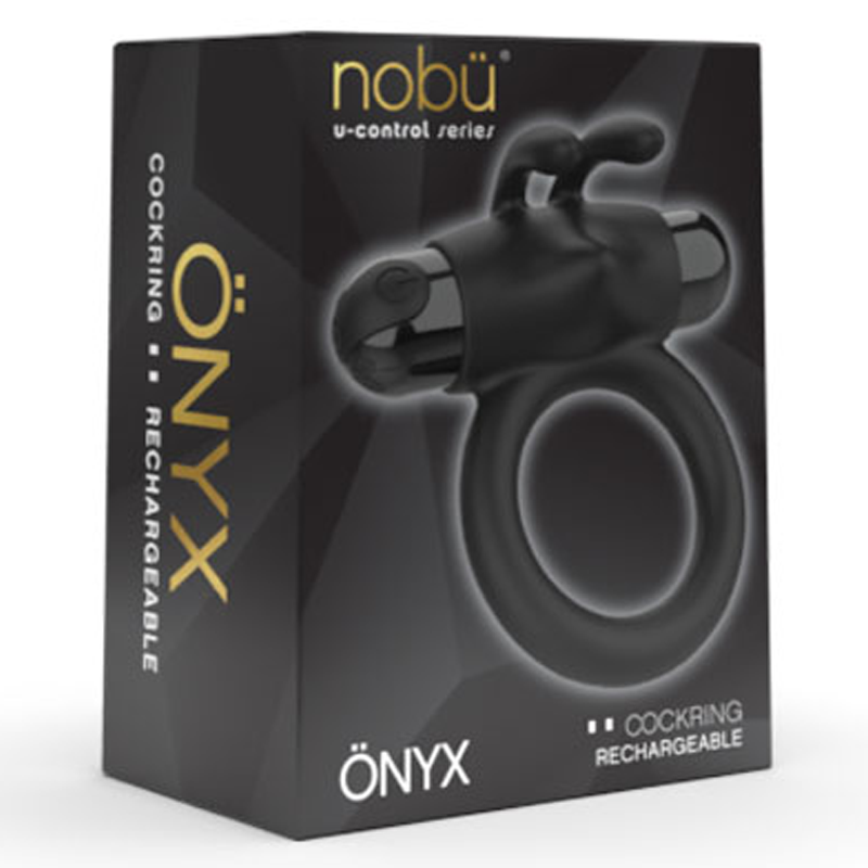 NOBÜ Onyx Rechargeable Cockring - BLACK