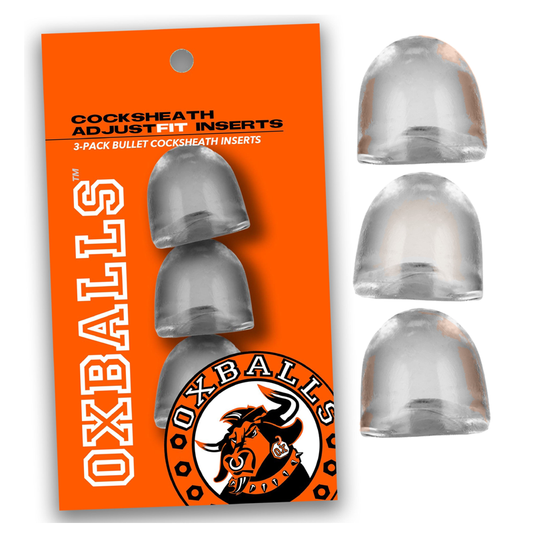 Oxballs Cocksheath AdjustFit Inserts 3 Pack - Clear