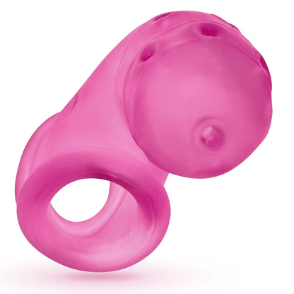 Oxballs Airlock Chastity Cage - Pink Ice