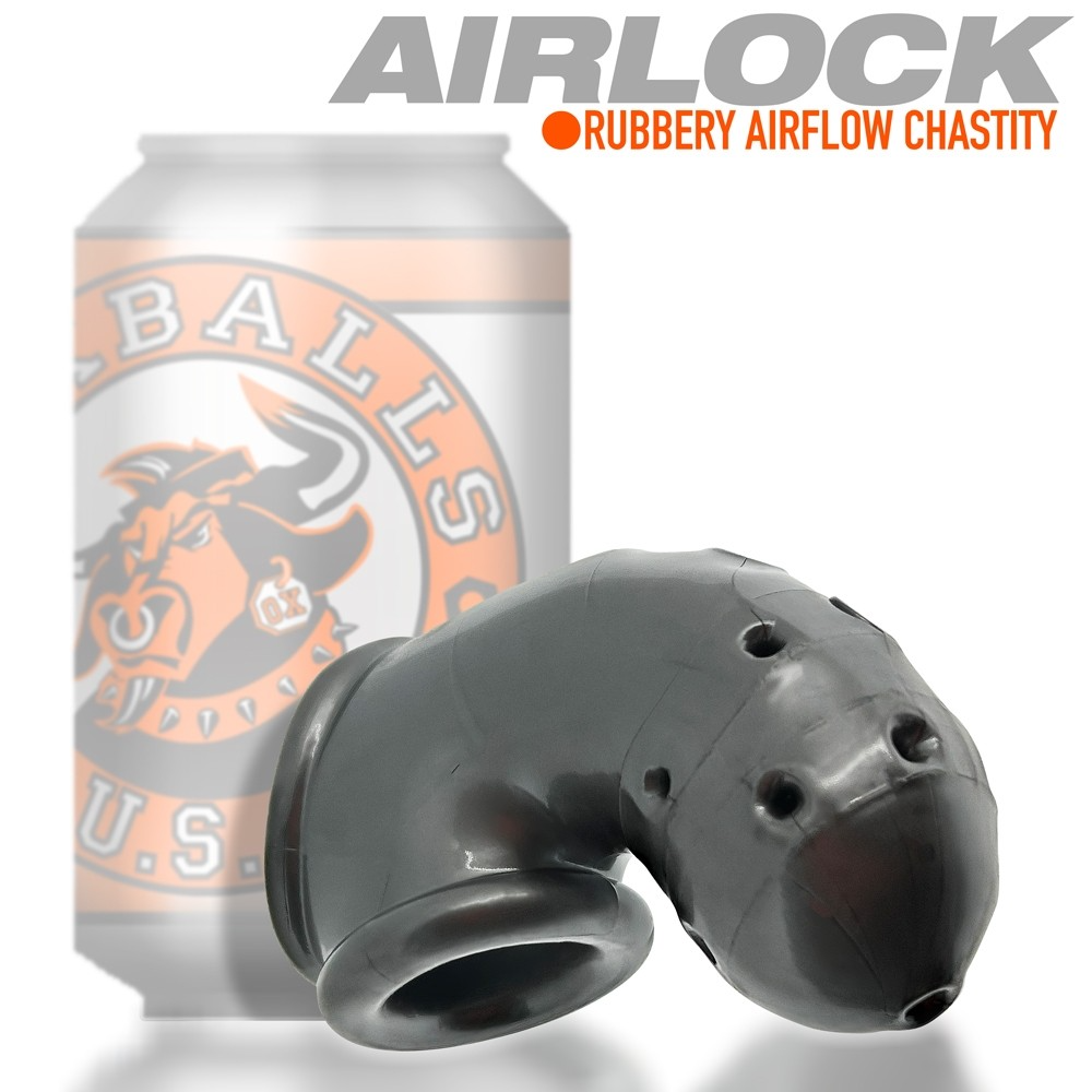 Oxballs Airlock Chastity Cage - STEEL
