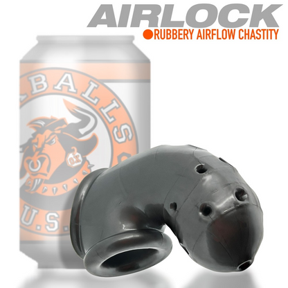 Oxballs Airlock Chastity Cage - STEEL