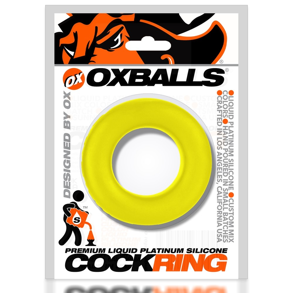 Oxballs Cock-T Cock Ring - ACID YELLOW