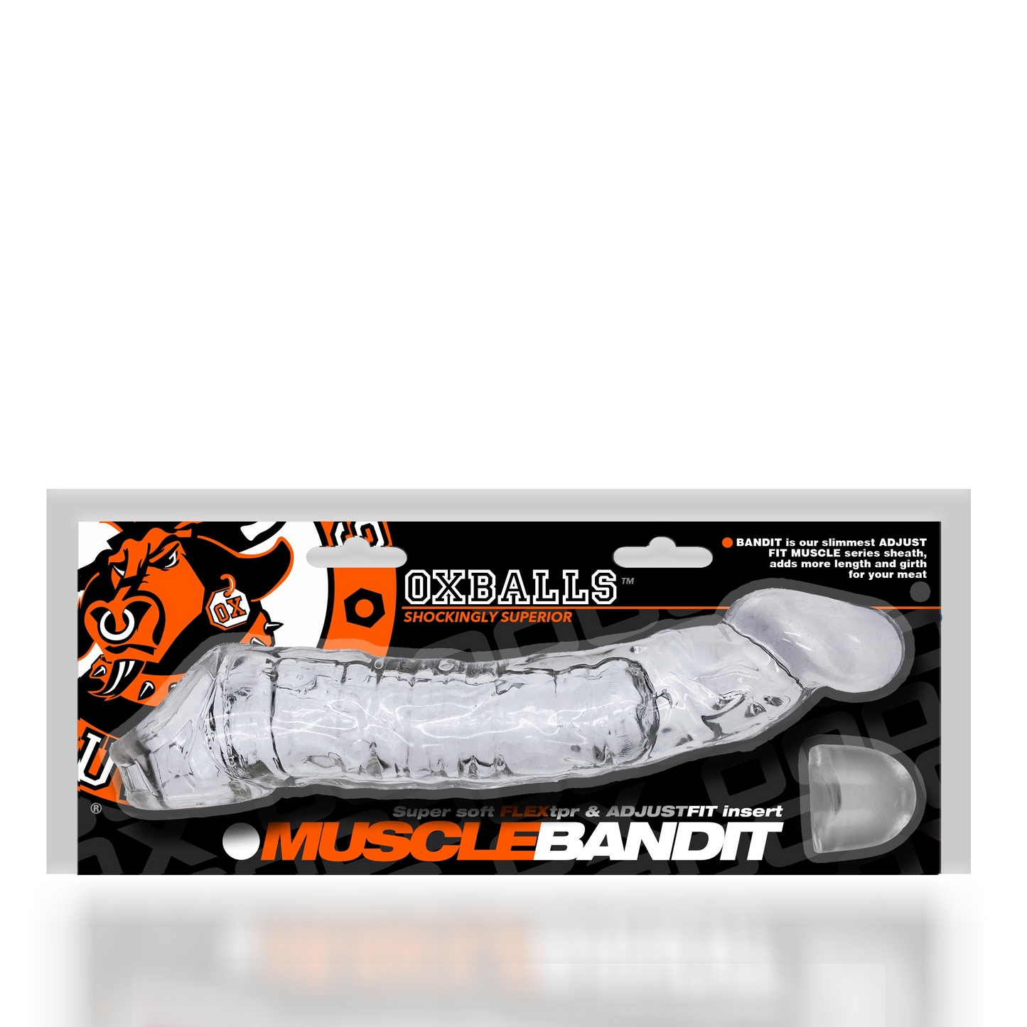 Oxballs Muscle Bandit Slim Cocksheath- CLEAR