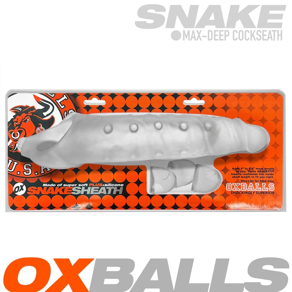 Oxballs Snake 11" Cocksheath-CLEAR ICE