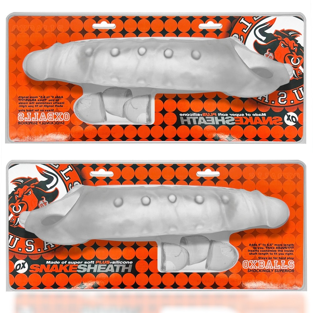 Oxballs Snake 11" Cocksheath-CLEAR ICE