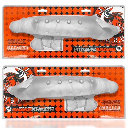 Oxballs Snake 11" Cocksheath-CLEAR ICE